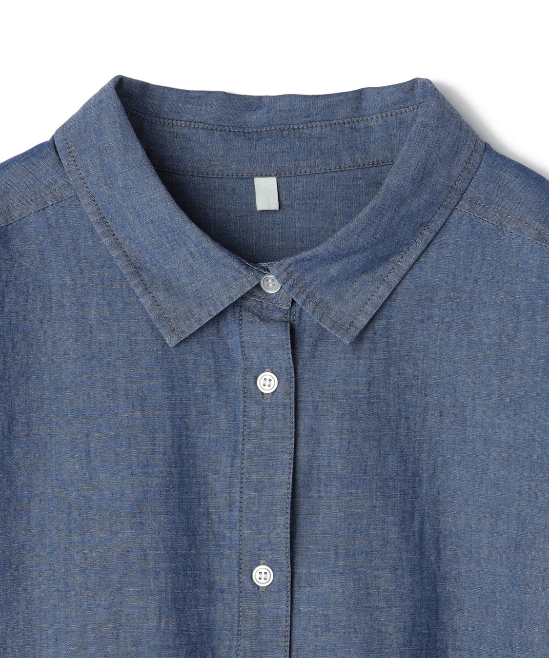 Life Style by cross marche 【anyfee/プラスサイズ】ダンガリーカシュクールシャツ_sub_24