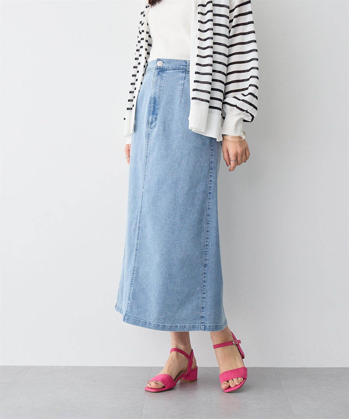 anyfee 【anyfee/プラスサイズ】デニムスカート_sub_6