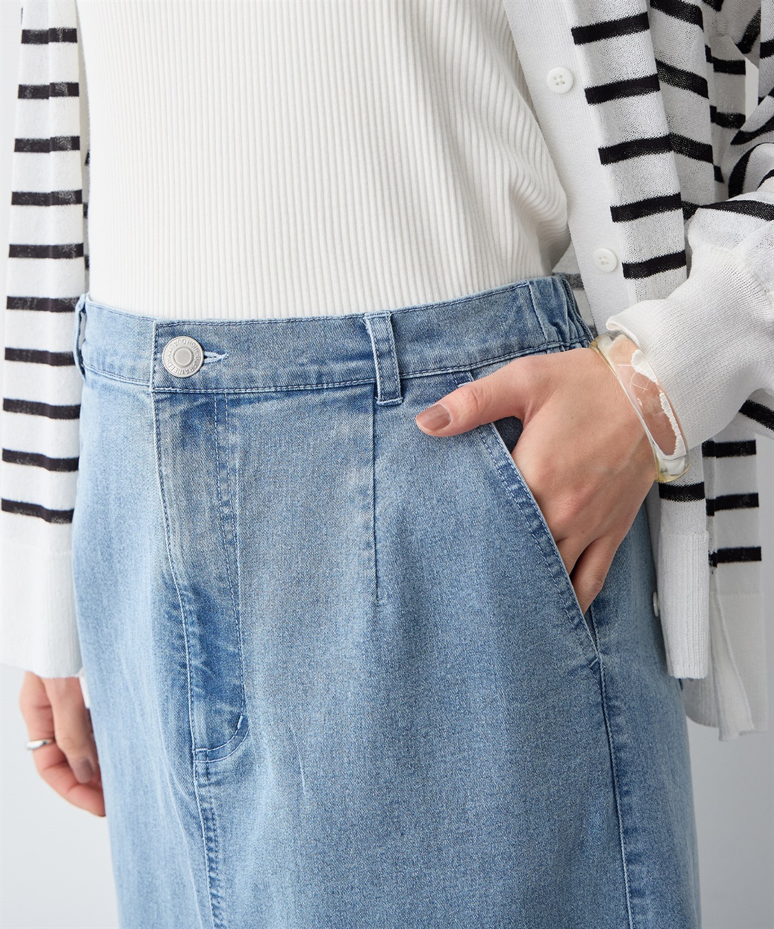 anyfee 【anyfee/プラスサイズ】デニムスカート_sub_10