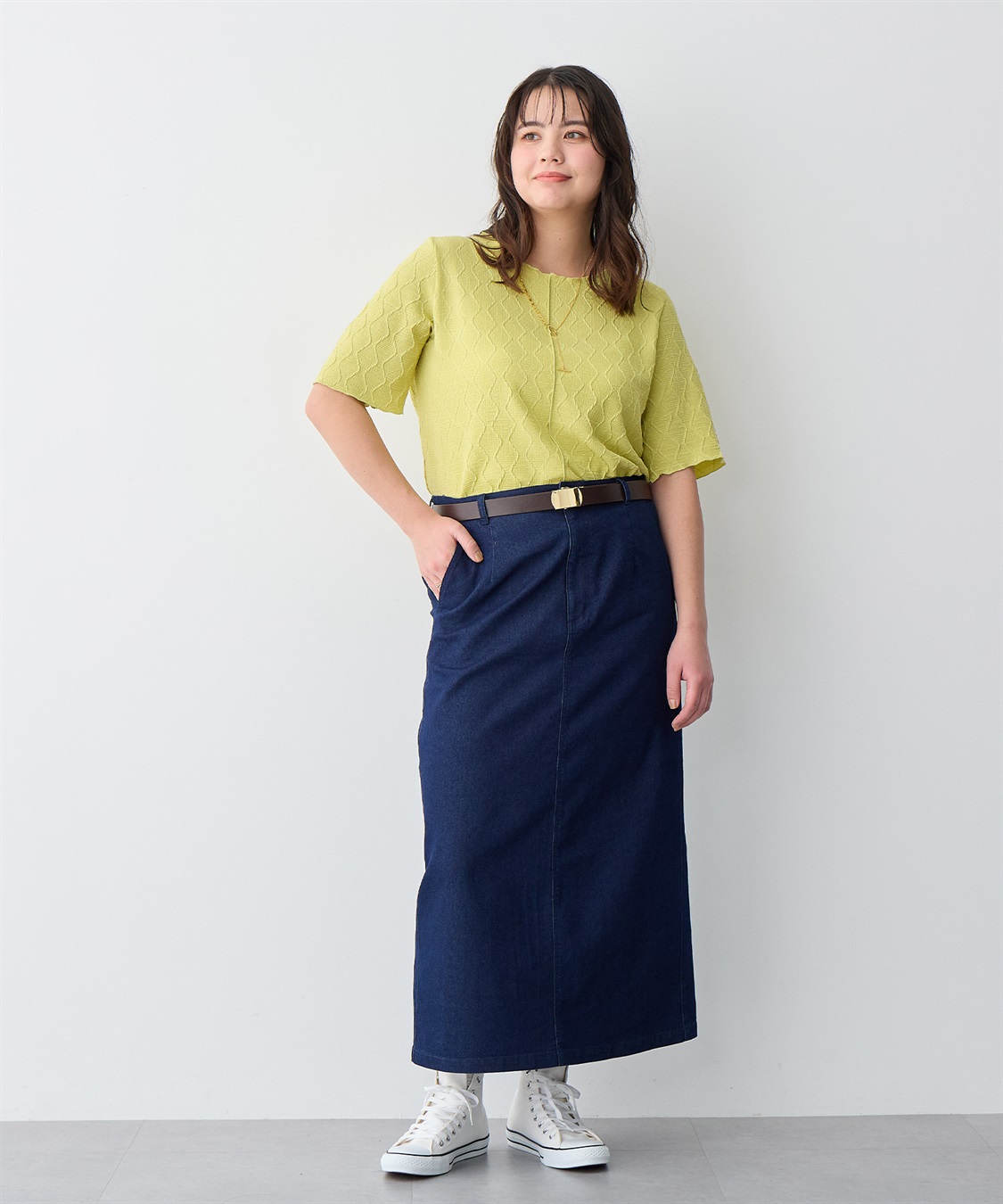 anyfee 【anyfee/プラスサイズ】デニムスカート_sub_18