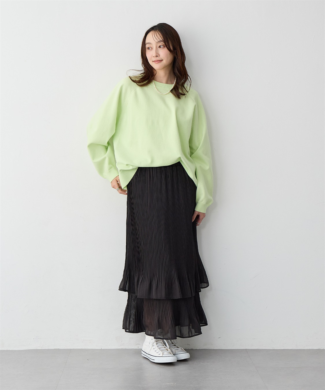 anyfee 【anyfee/大きいサイズ】シフォンティアードスカート《新色追加》_sub_16