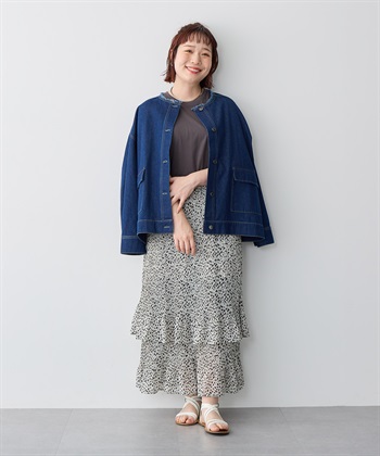 Life Style by cross marche 【anyfee/プラスサイズ】シフォンティアードスカート_subthumb_16