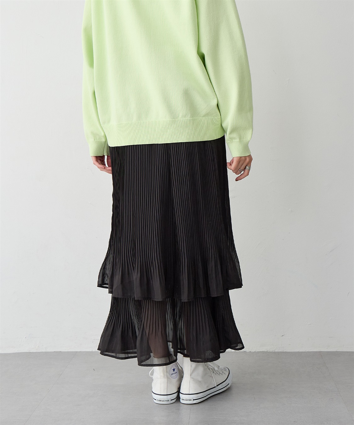 anyfee 【anyfee/大きいサイズ】シフォンティアードスカート《新色追加》_sub_23