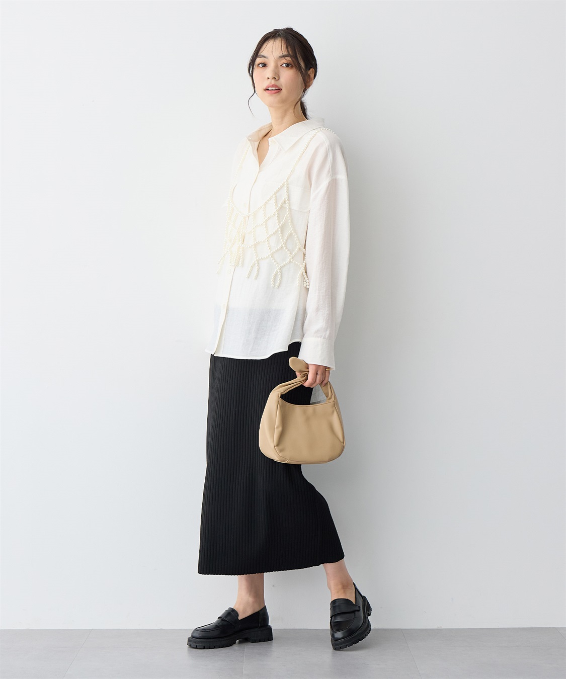 anyfee 【anyfee/プラスサイズ】ドライタッチサマーリブニットタイトスカート_sub_13