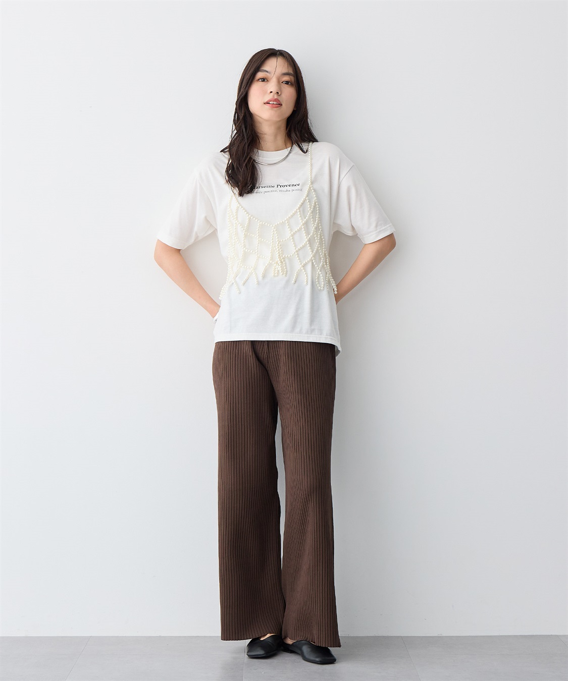 Life Style by cross marche 【anyfee/大きいサイズ】パールビスチェ《新色追加》_sub_4