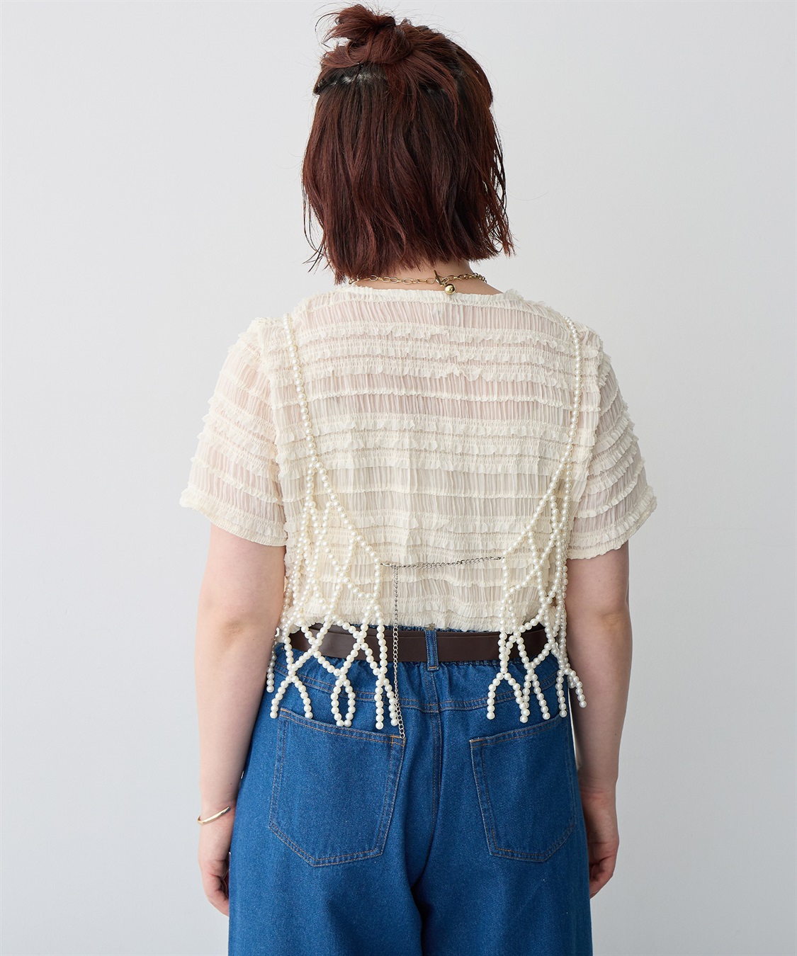 Life Style by cross marche 【anyfee/大きいサイズ】パールビスチェ《新色追加》_sub_8