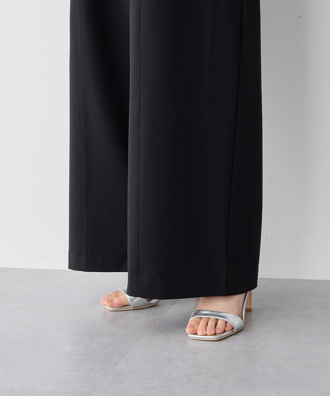 anyfee 【anyfee/プラスサイズ】タック入りワイドサロペット◆低身長向けサイズ有◆《接触冷感/ストレッチ》_sub_17