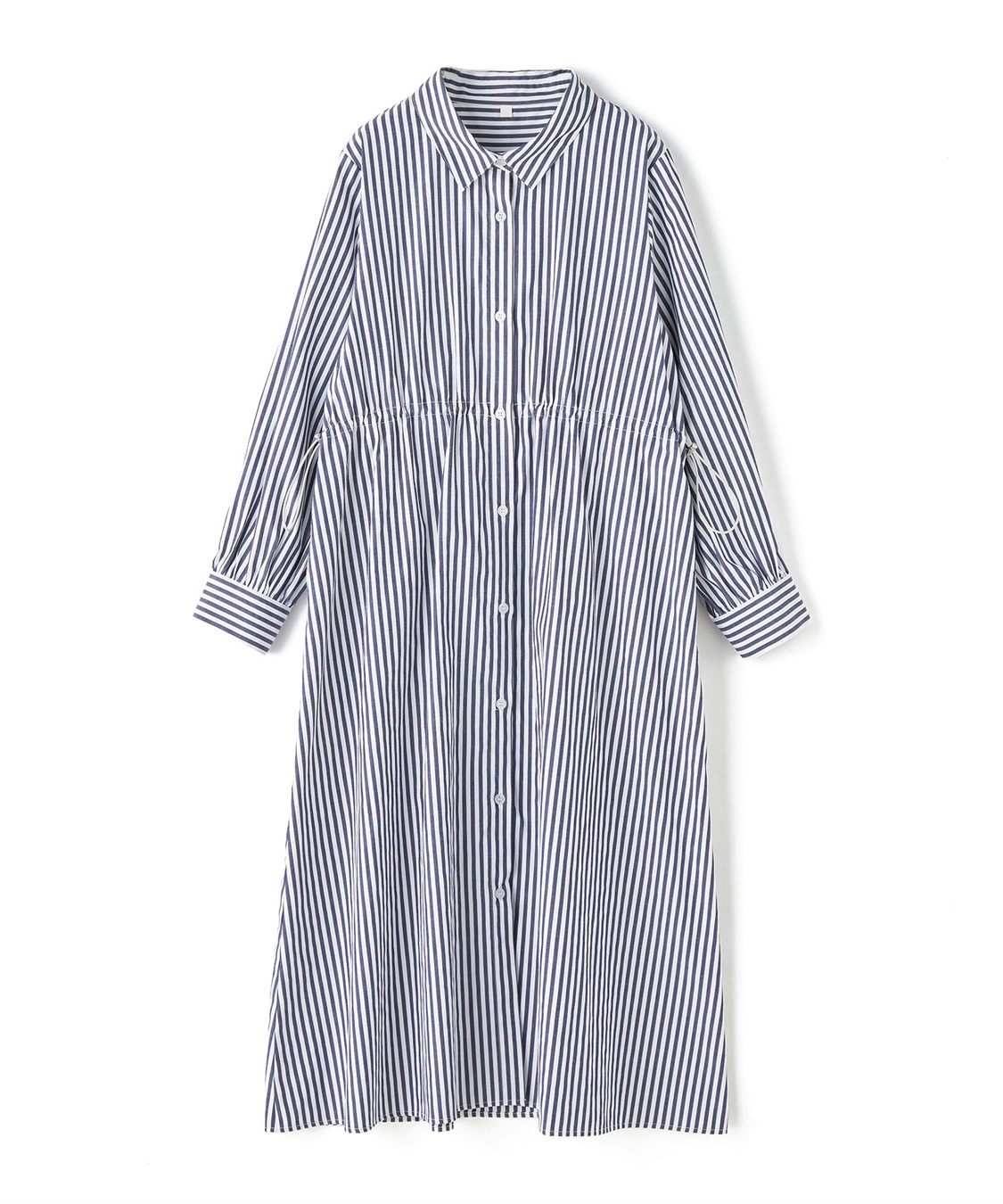 anyfee 【anyfee/プラスサイズ】ストライプ柄ドロストシャツワンピース_sub_20