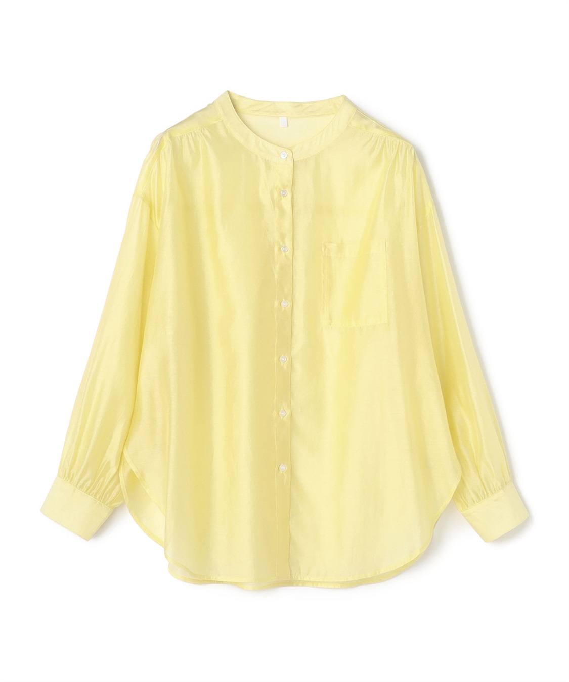 anyfee 【anyfee/プラスサイズ】シアーバンドカラーシャツ_sub_23