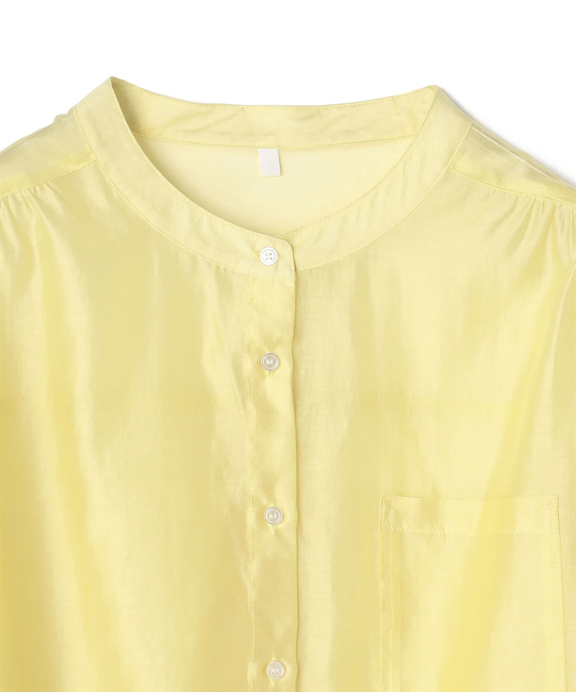 anyfee 【anyfee/プラスサイズ】シアーバンドカラーシャツ_sub_25