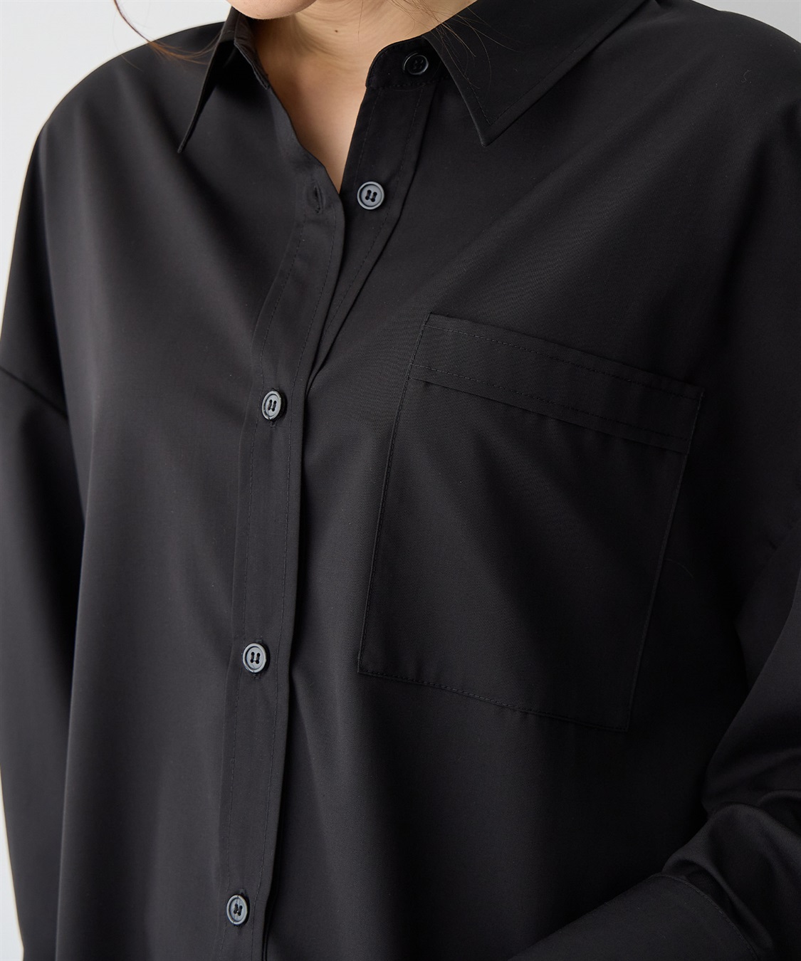 anyfee 【anyfee/プラスサイズ】バックシャンツイストシャツ_sub_5