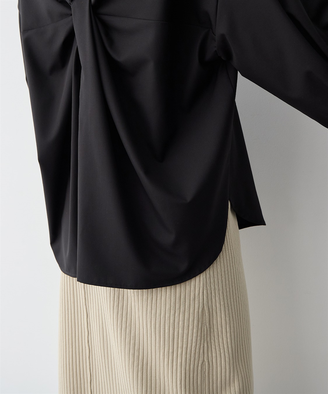 anyfee 【anyfee/プラスサイズ】バックシャンツイストシャツ_sub_7