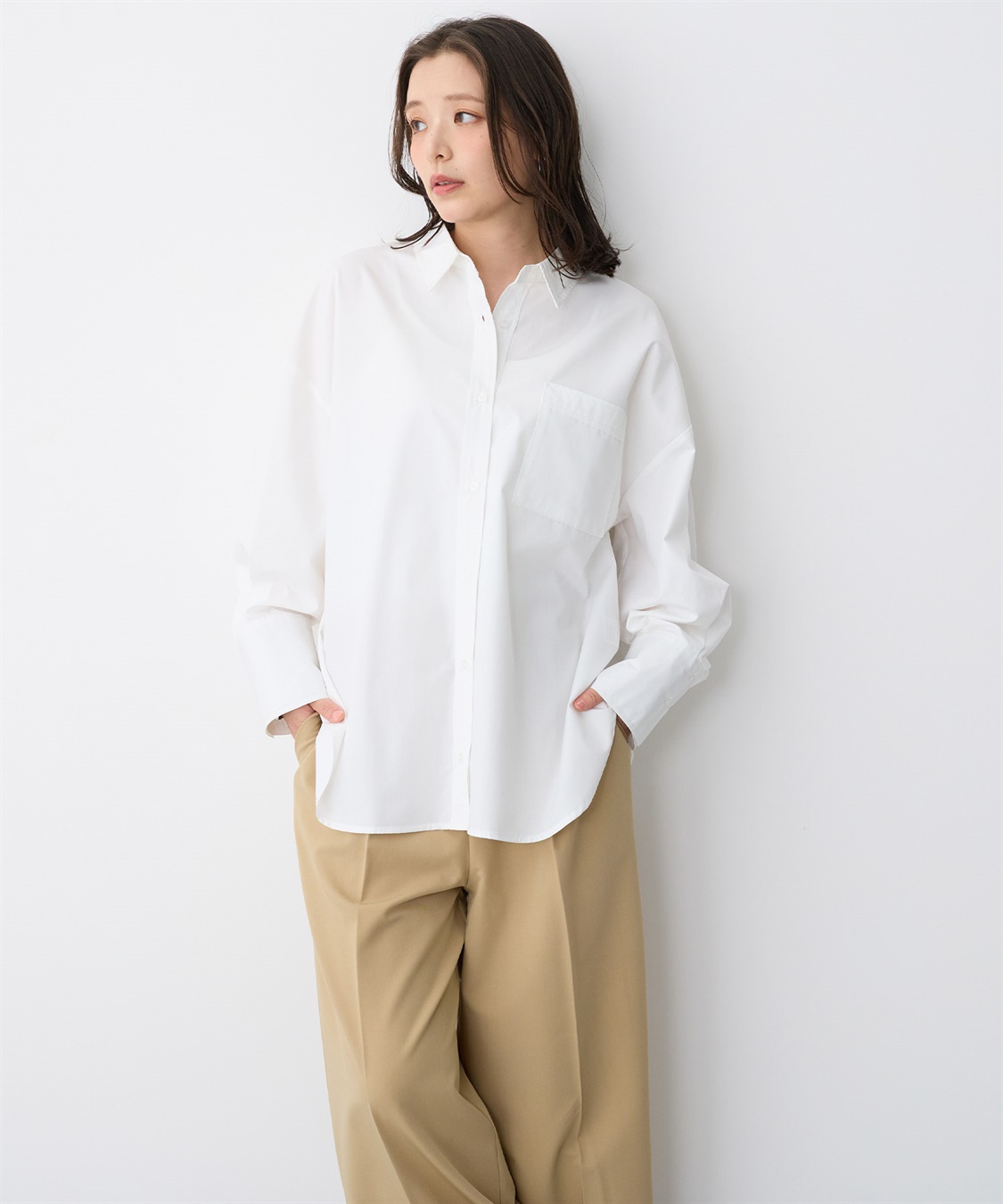 anyfee 【anyfee/プラスサイズ】バックシャンツイストシャツ_sub_14