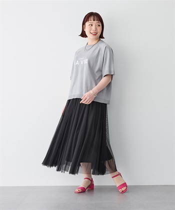 Life Style by cross marche 【anyfee/プラスサイズ】刺繍ロゴ入り半袖ニットトップス_subthumb_25