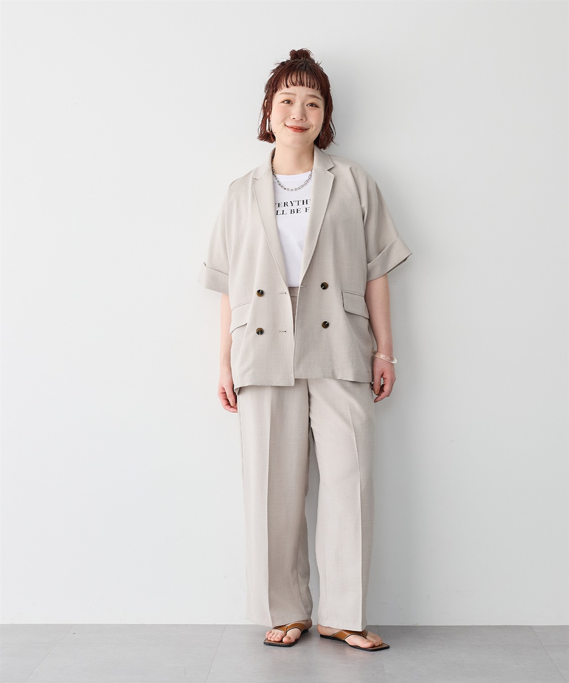 anyfee 【anyfee/プラスサイズ】リネン調ワイドパンツ《セットアップ対応/上下別売り》■リネンライクシリーズ■_sub_6