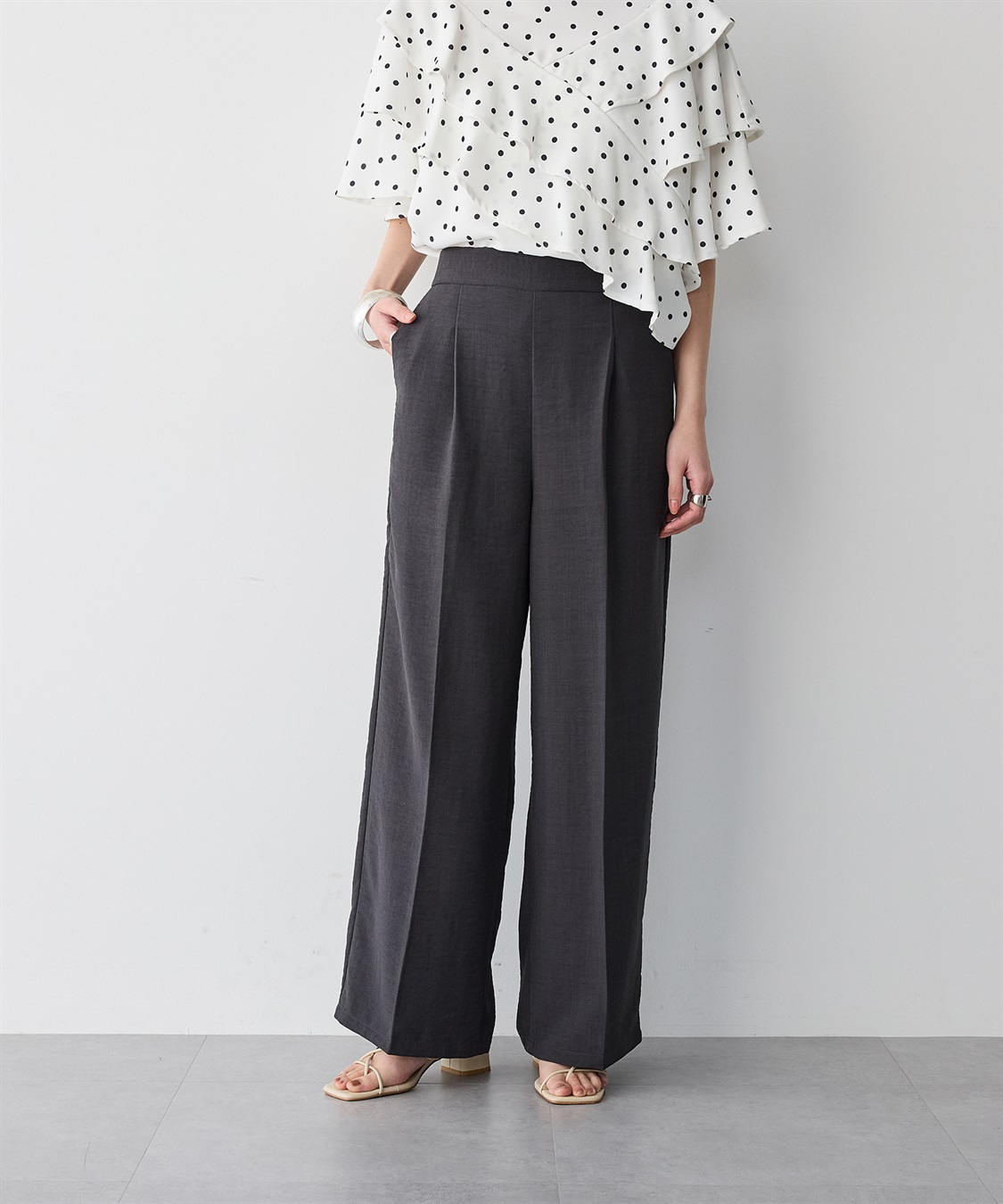 anyfee 【anyfee/プラスサイズ】リネン調ワイドパンツ《セットアップ対応/上下別売り》■リネンライクシリーズ■_sub_13