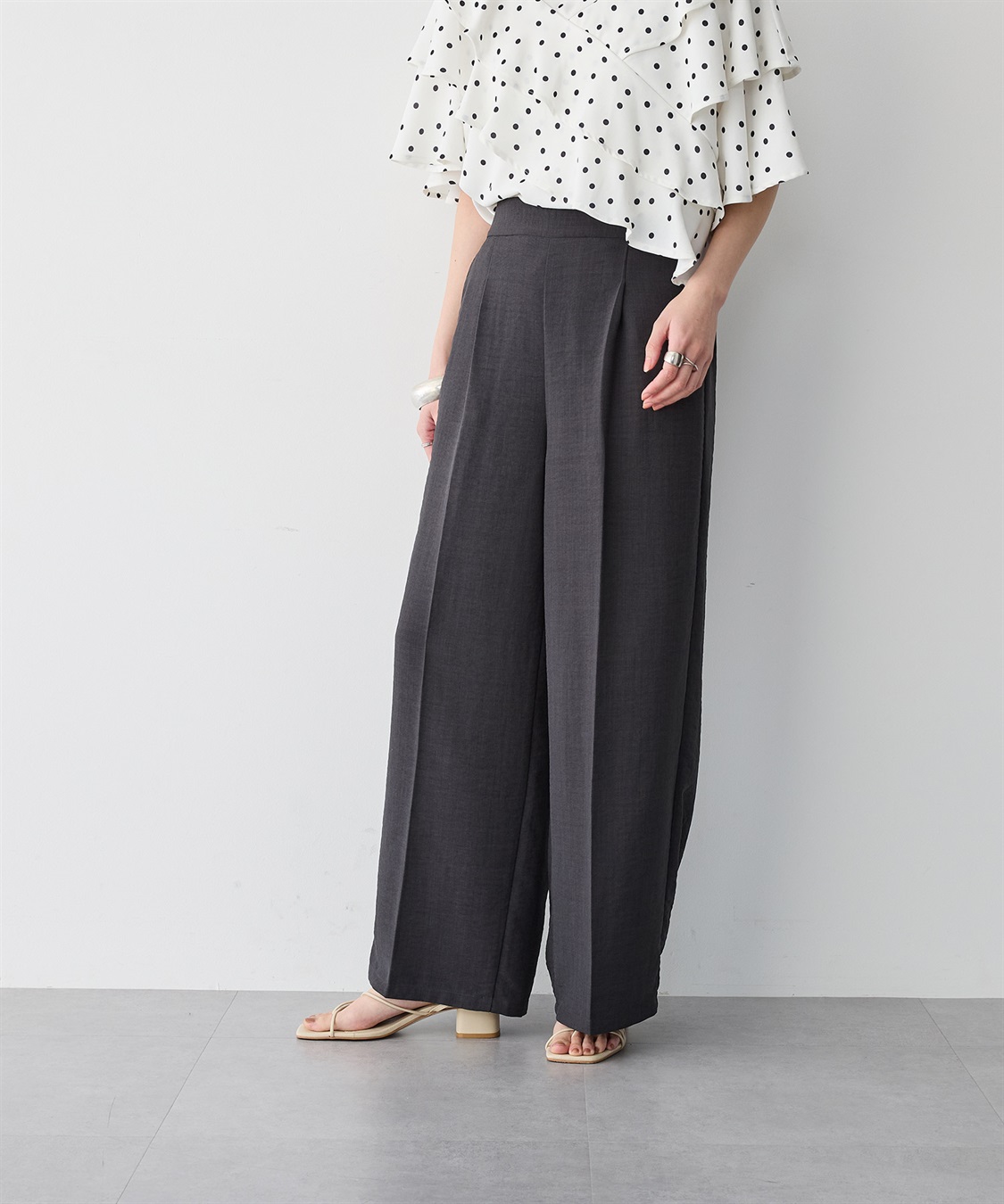 anyfee 【anyfee/プラスサイズ】リネン調ワイドパンツ《セットアップ対応/上下別売り》■リネンライクシリーズ■_sub_15