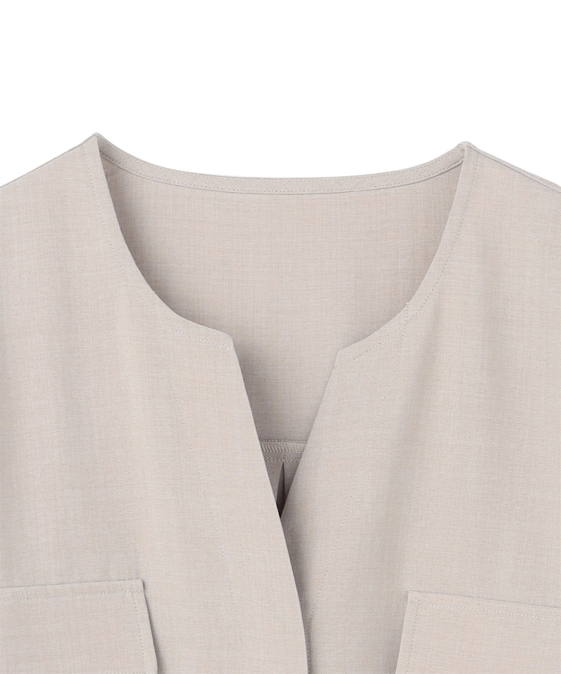 anyfee 【anyfee/プラスサイズ】リネン調すっきりドルマンスリーブサファリシャツ《セットアップ対応/上下別売り》■リネンライクシリーズ■_sub_25