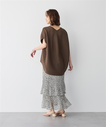 Life Style by cross marche 【anyfee/プラスサイズ】深Vネックコクーンニット_subthumb_5