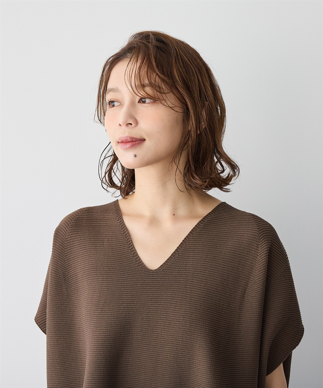 anyfee 【anyfee/プラスサイズ】深Vネックコクーンニット_sub_12