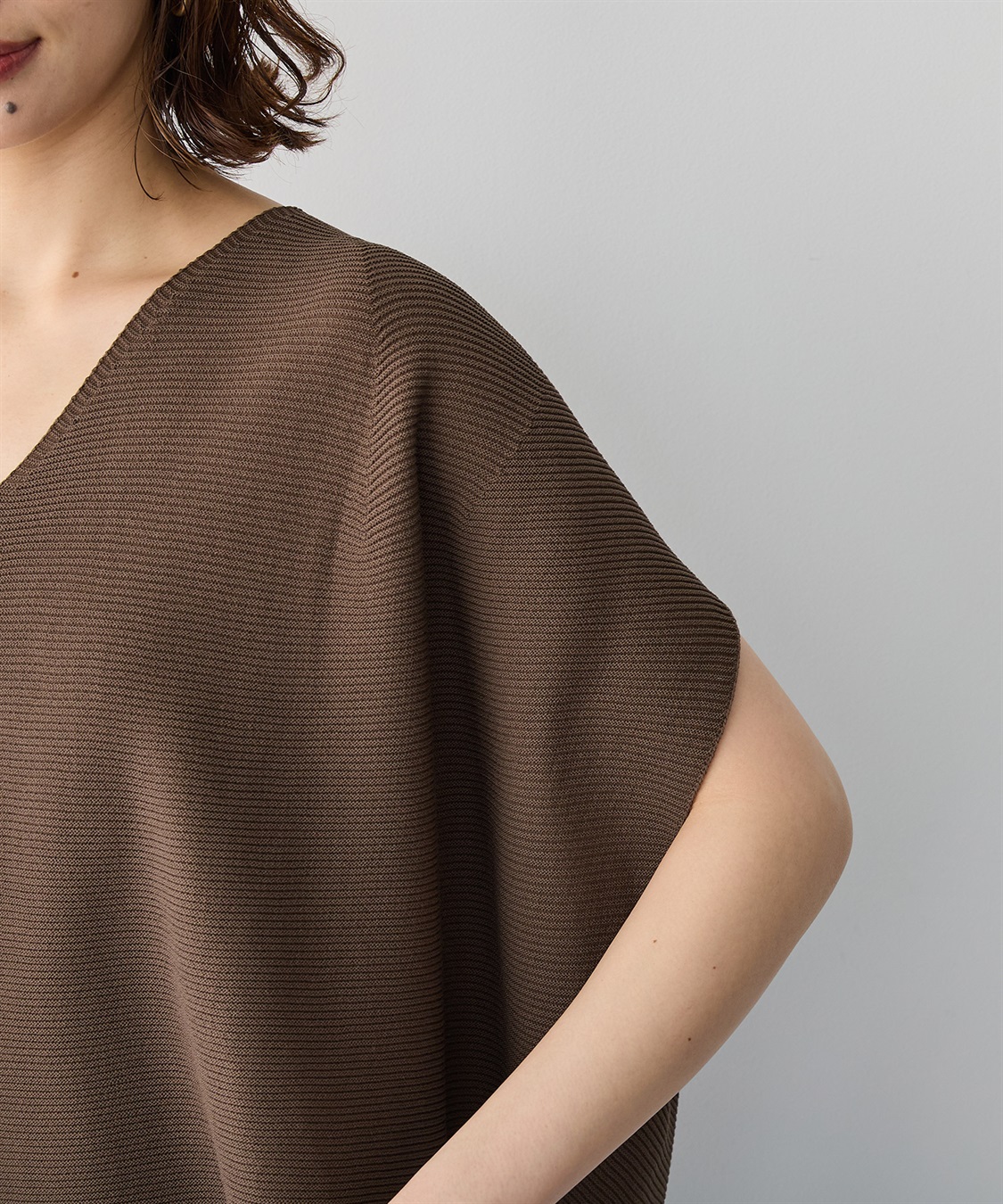 anyfee 【anyfee/プラスサイズ】深Vネックコクーンニット_sub_13