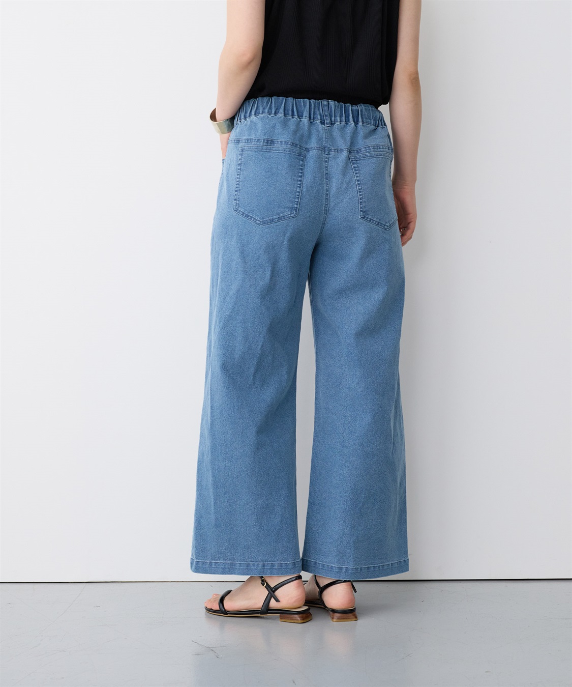 anyfee 【anyfee/プラスサイズ】美脚シルエットストレートデニムパンツ_sub_6