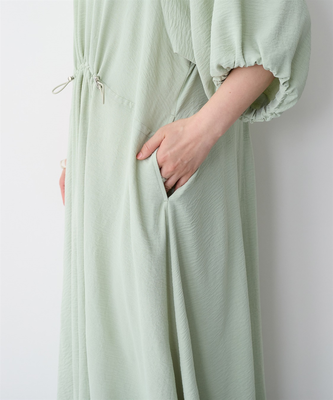 anyfee 【anyfee/プラスサイズ】エアリーシーウエストドロストギャザーワンピース_sub_13