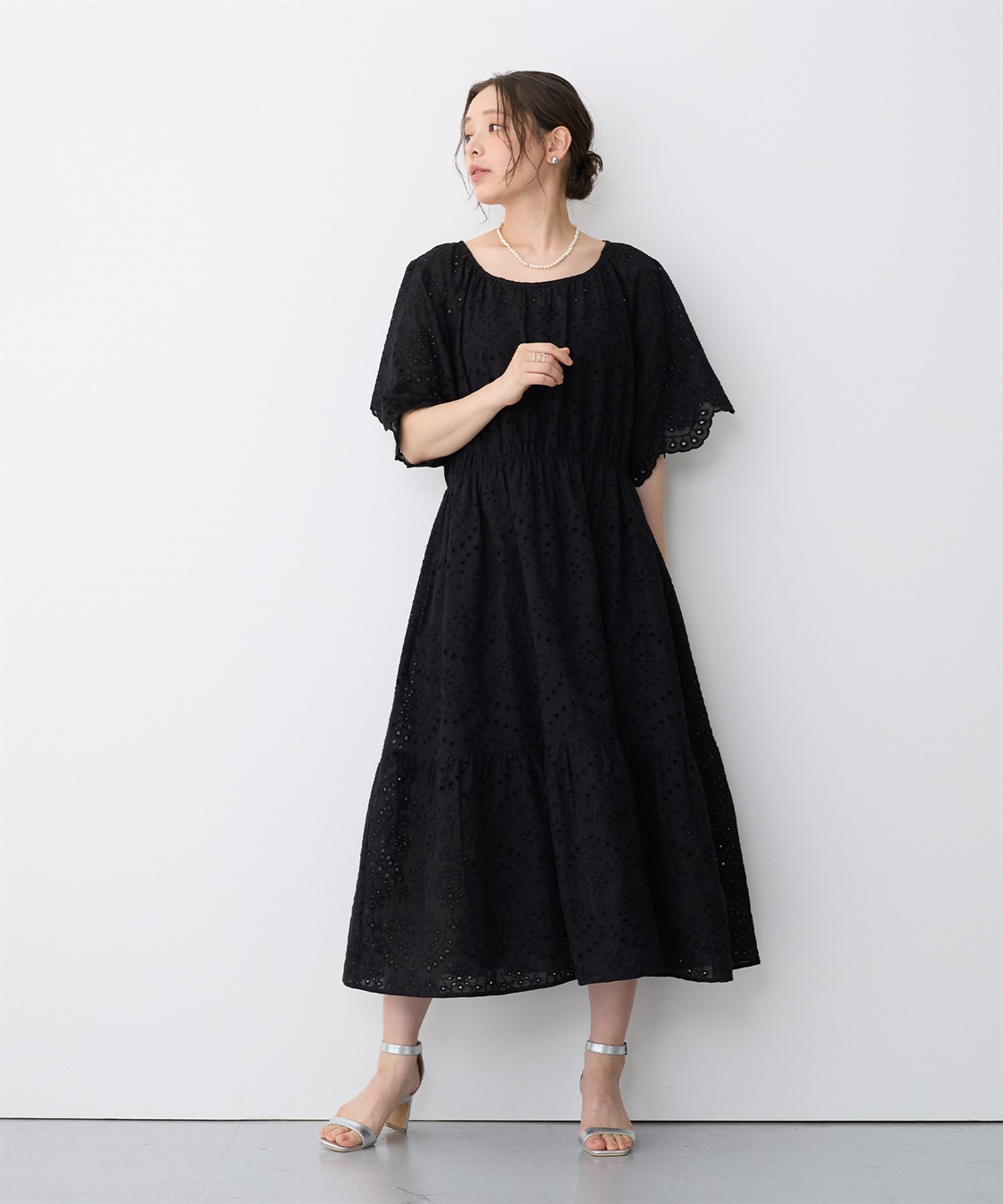 anyfee 【anyfee/プラスサイズ】パンチングレースワンピース_sub_13