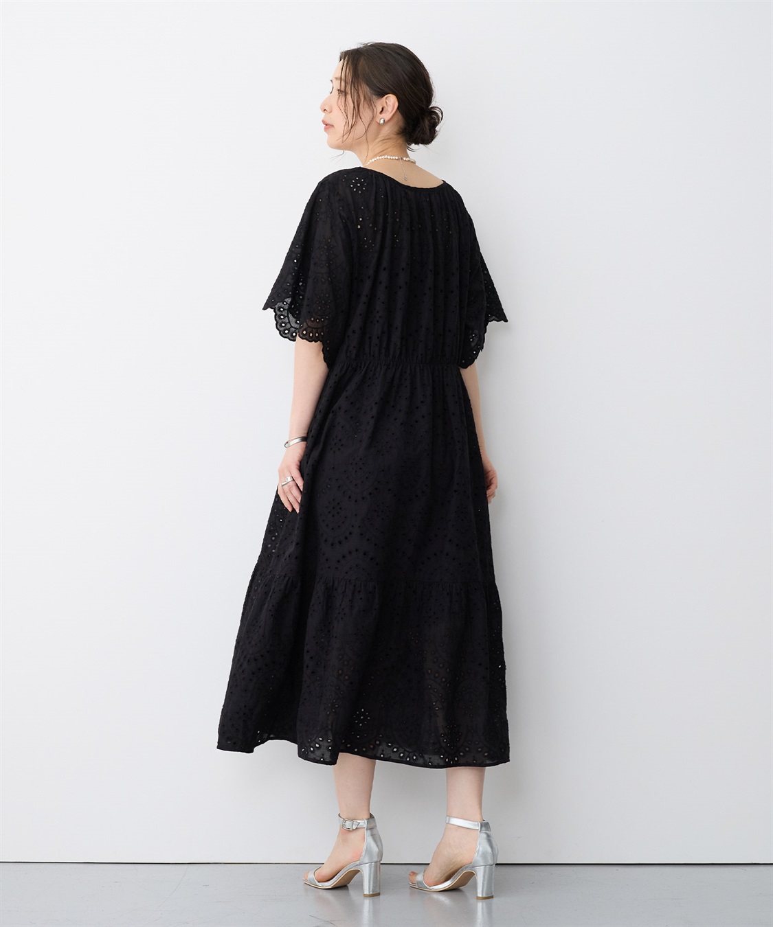 anyfee 【anyfee/プラスサイズ】パンチングレースワンピース_sub_20