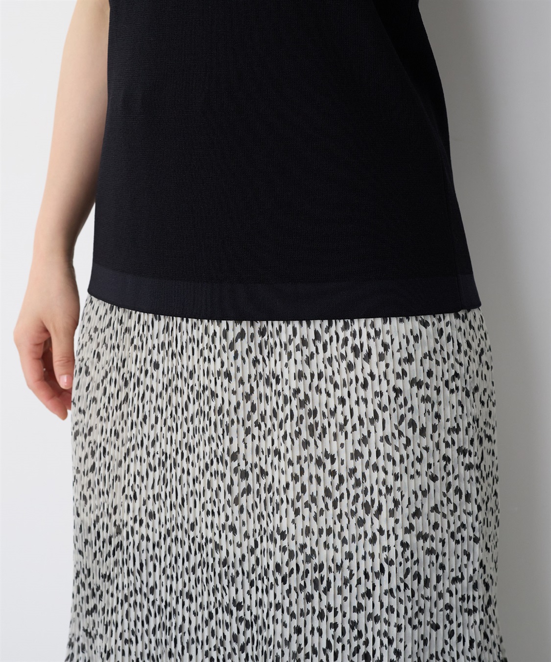 anyfee 【anyfee/プラスサイズ】スクエアネックデザインストリングニットタンクトップ（接触冷感）_sub_20