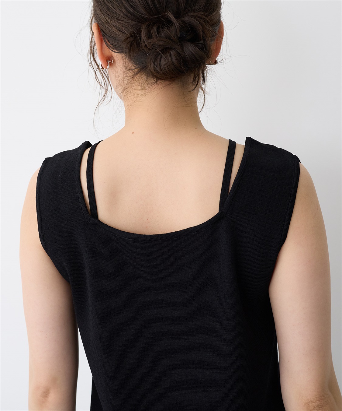 anyfee 【anyfee/プラスサイズ】スクエアネックデザインストリングニットタンクトップ（接触冷感）_sub_22