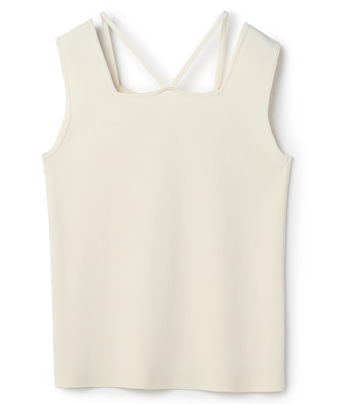 anyfee 【anyfee/プラスサイズ】スクエアネックデザインストリングニットタンクトップ（接触冷感）_sub_25