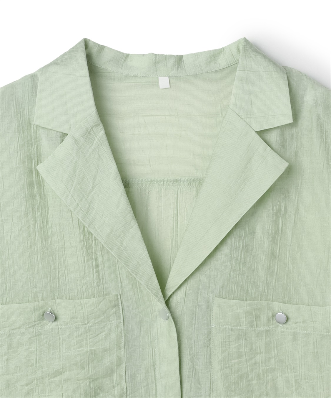 anyfee 【anyfee/プラスサイズ】シアー開襟シャツ_sub_26