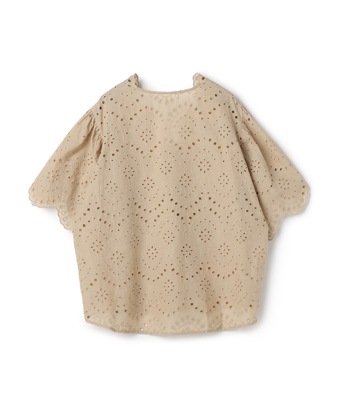 anyfee 【anyfee/プラスサイズ】パンチングレースフレアブラウス_sub_25