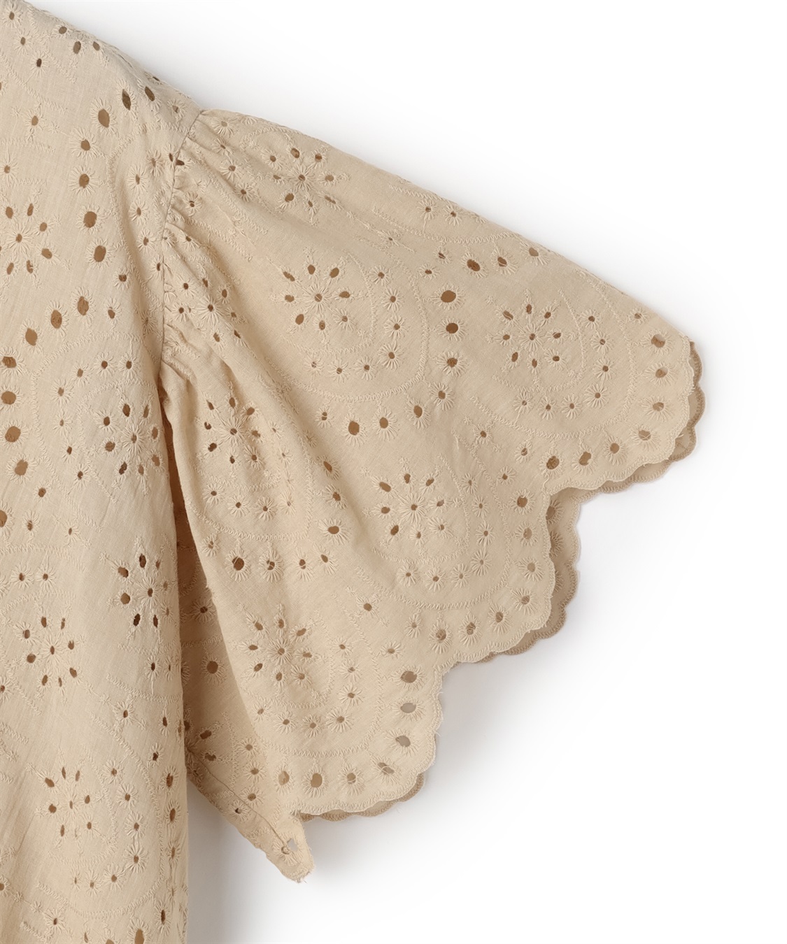 anyfee 【anyfee/プラスサイズ】パンチングレースフレアブラウス_sub_27