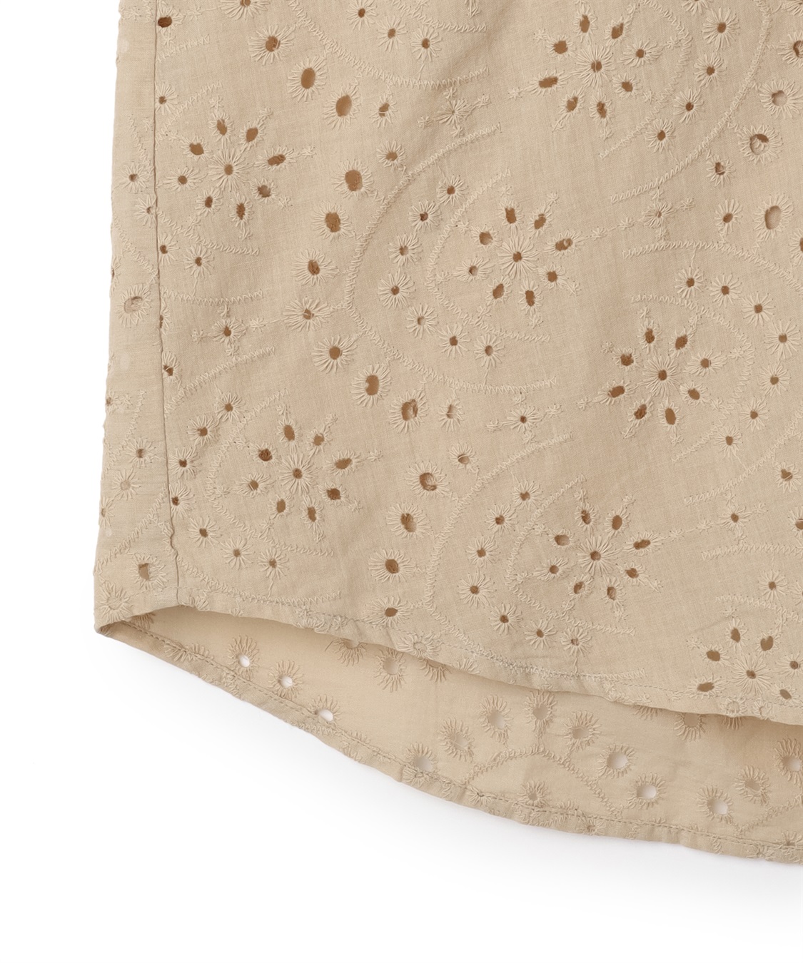 anyfee 【anyfee/プラスサイズ】パンチングレースフレアブラウス_sub_28