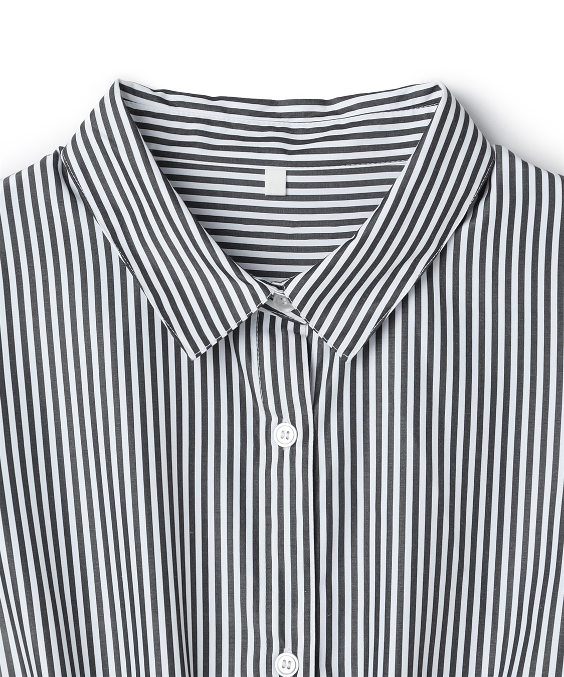 anyfee 【anyfee/プラスサイズ】ストライプ柄ドロストシャツ半袖ワンピース_sub_25