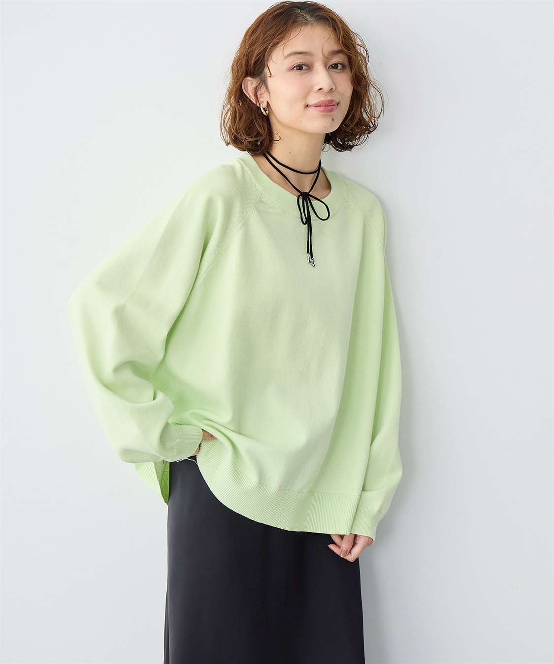 anyfee 【anyfee/大きいサイズ】スウェットライクニットプルオーバー_sub_7