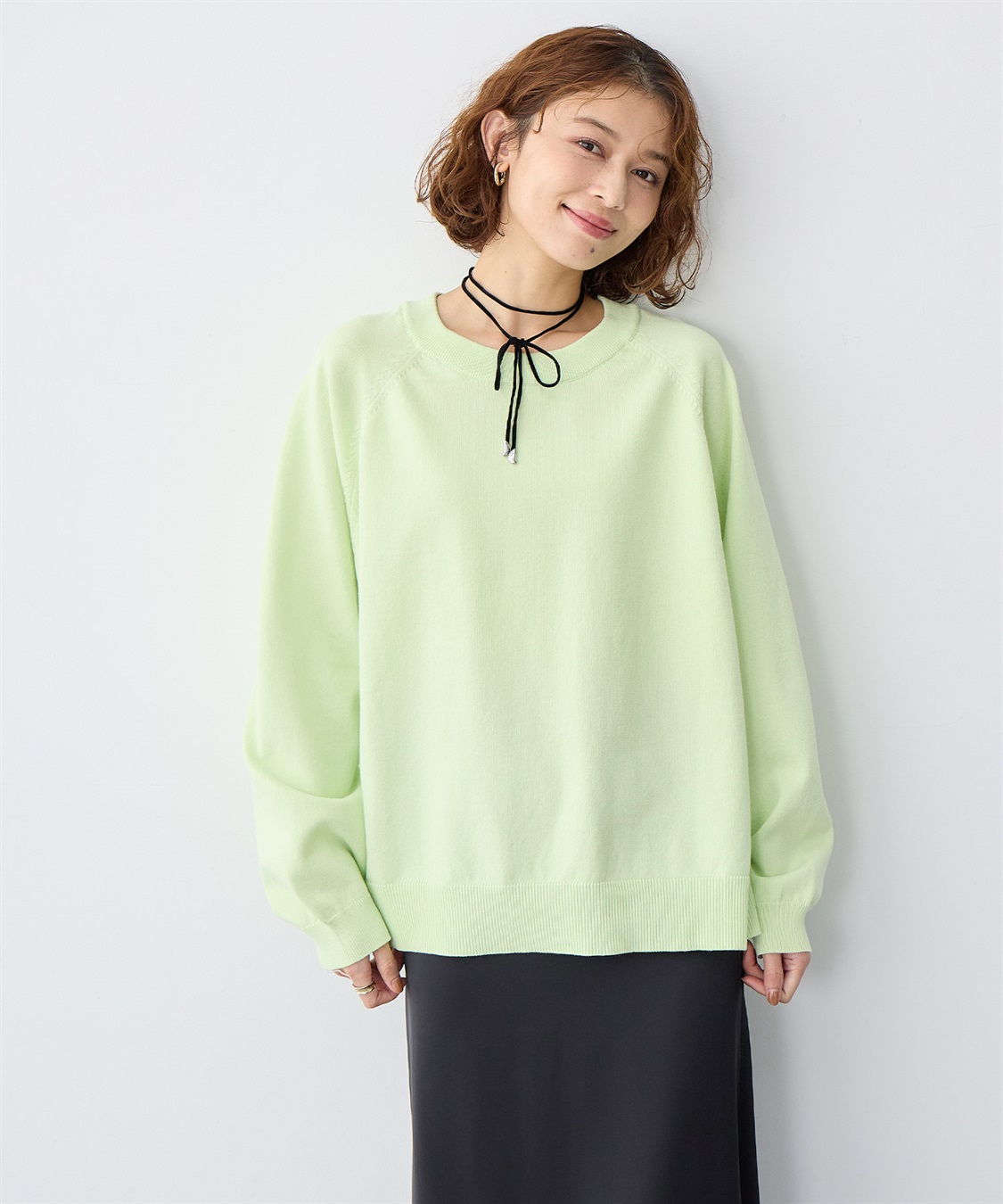 anyfee 【anyfee/大きいサイズ】スウェットライクニットプルオーバー_sub_8