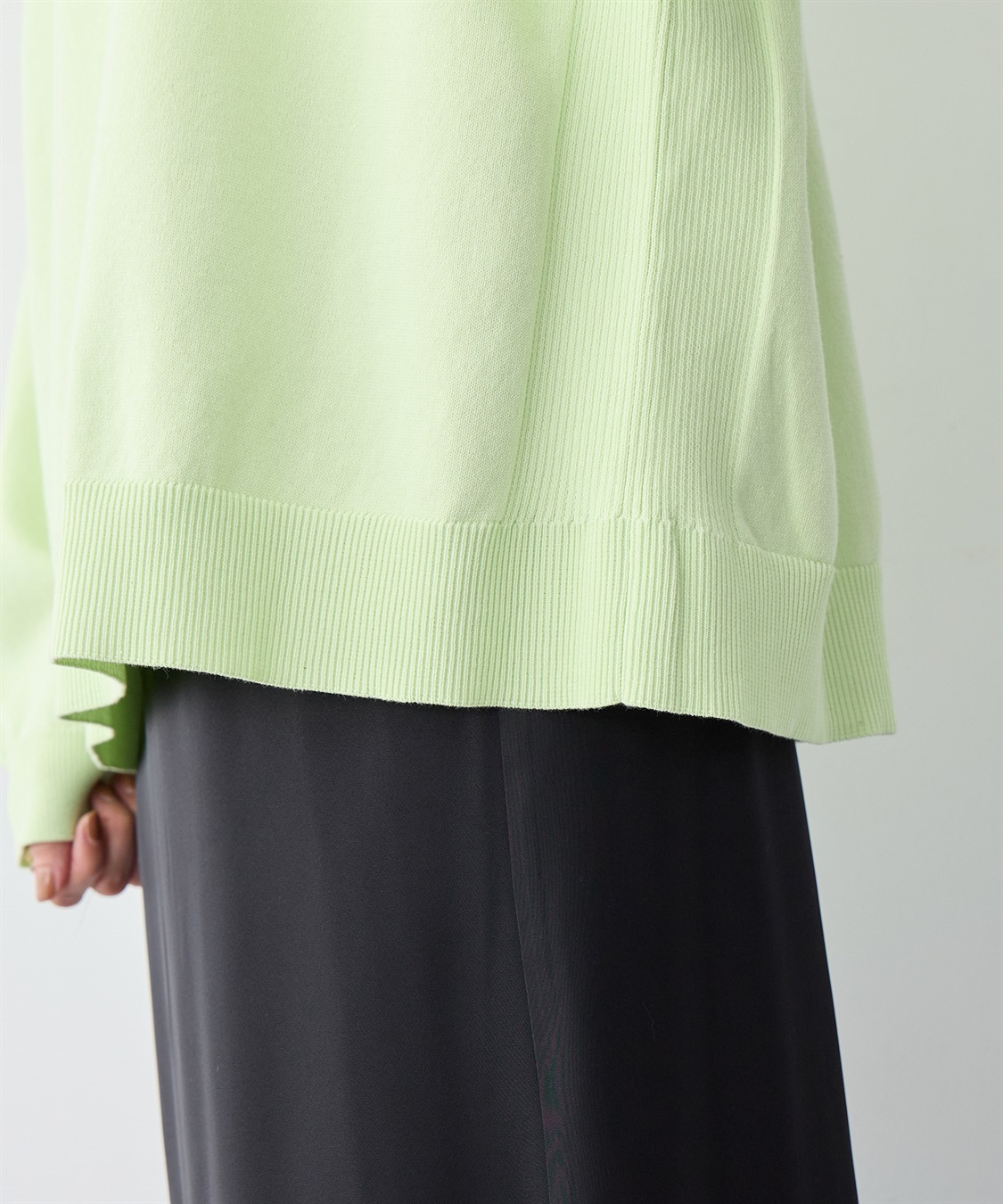 anyfee 【anyfee/大きいサイズ】スウェットライクニットプルオーバー_sub_13