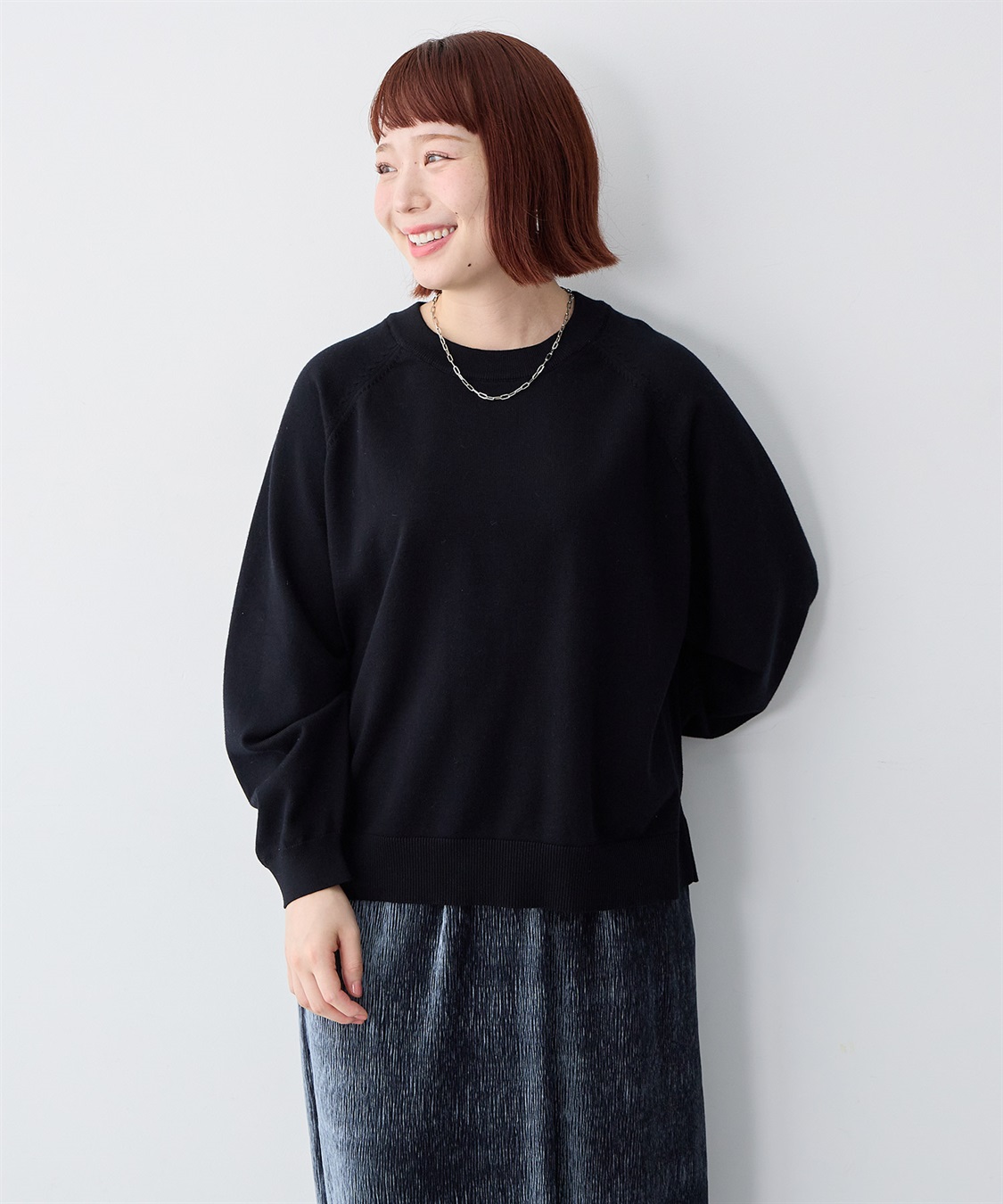 anyfee 【anyfee/大きいサイズ】スウェットライクニットプルオーバー_sub_14
