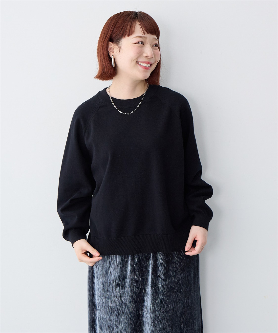 anyfee 【anyfee/大きいサイズ】スウェットライクニットプルオーバー_sub_15