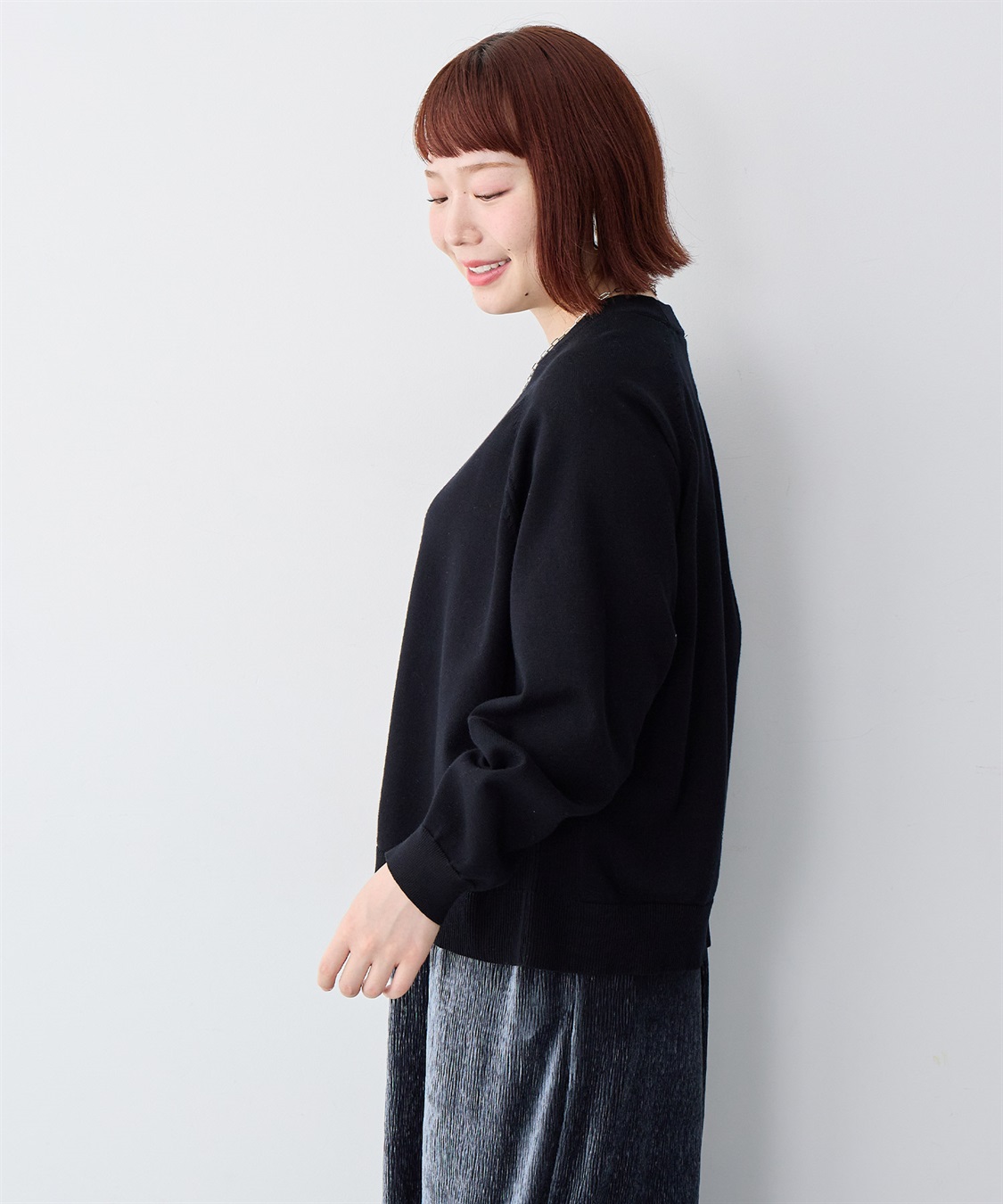 anyfee 【anyfee/大きいサイズ】スウェットライクニットプルオーバー_sub_17
