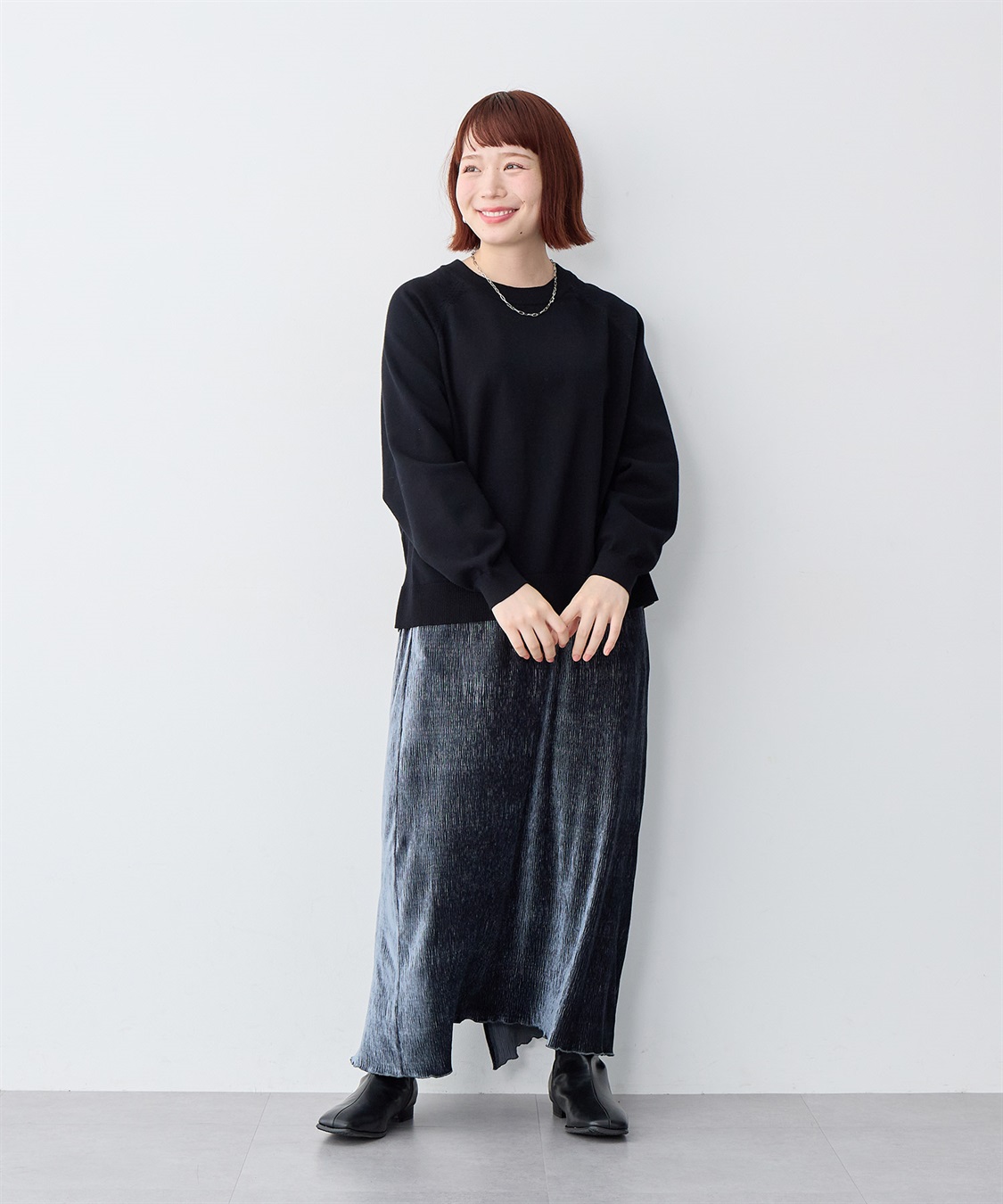 anyfee 【anyfee/大きいサイズ】スウェットライクニットプルオーバー_sub_19