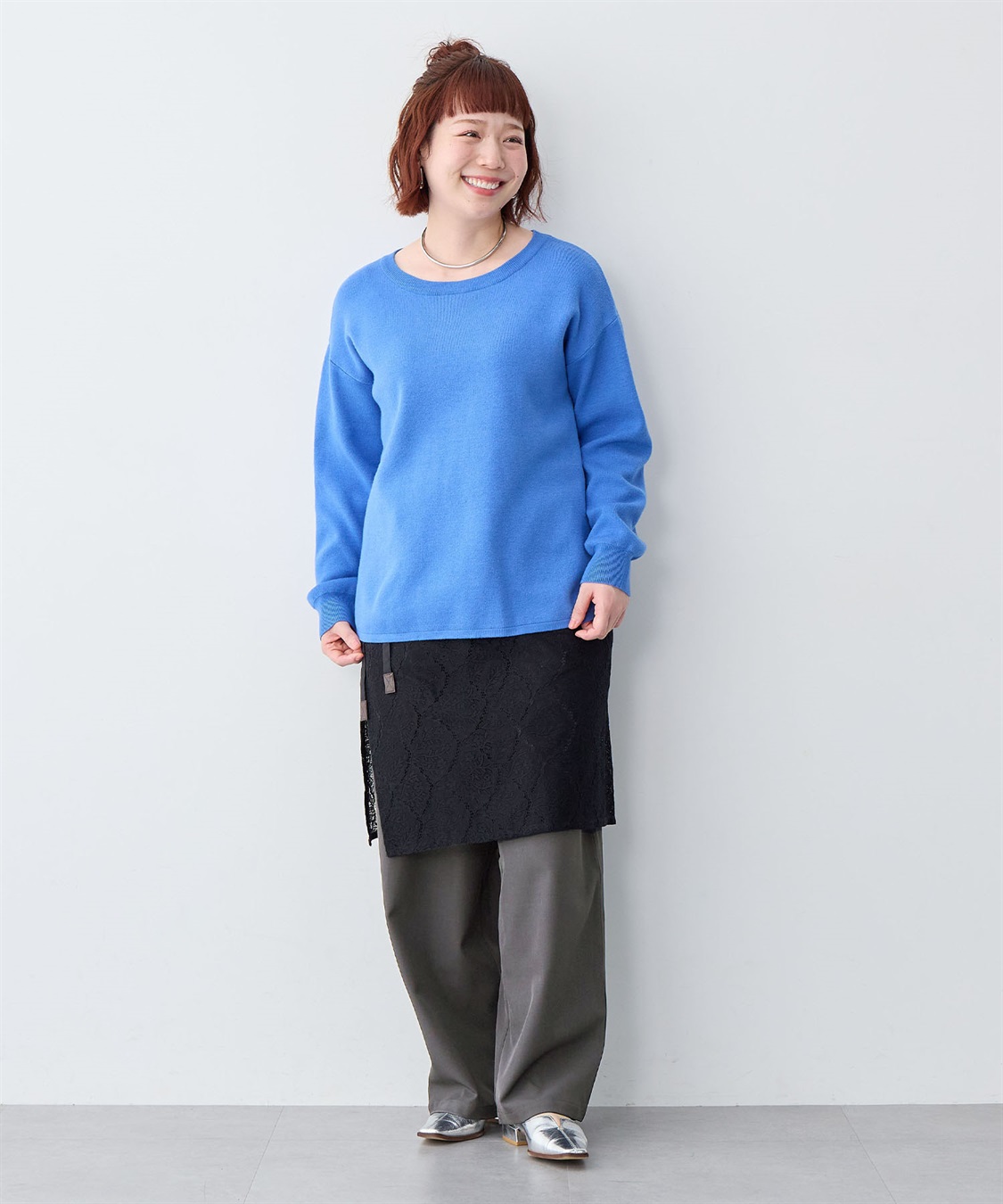 anyfee 【anyfee/大きいサイズ】とろみツイルイージーパンツ《低身長サイズ有》_sub_13