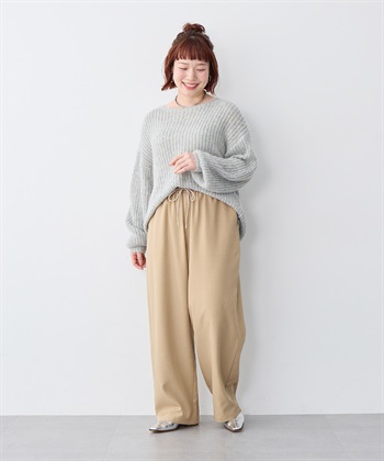 Life Style by cross marche 【anyfee/大きいサイズ】とろみツイルイージーパンツ《低身長サイズ有》_subthumb_18