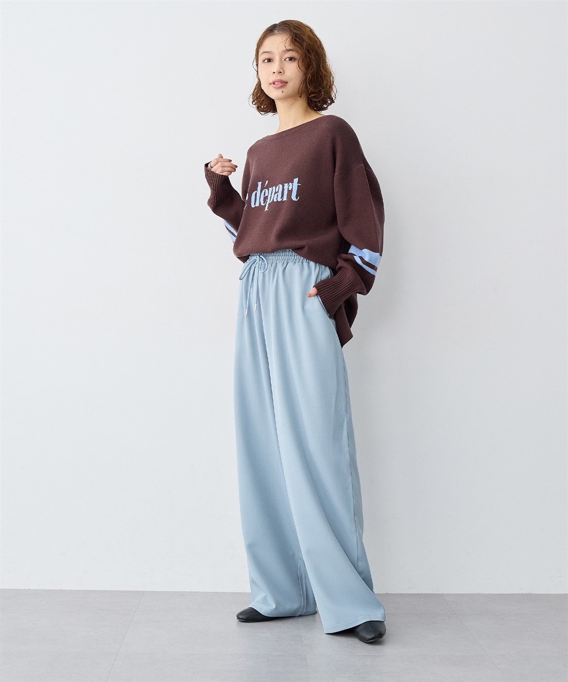 anyfee 【anyfee/大きいサイズ】とろみツイルイージーパンツ《低身長サイズ有》_sub_21