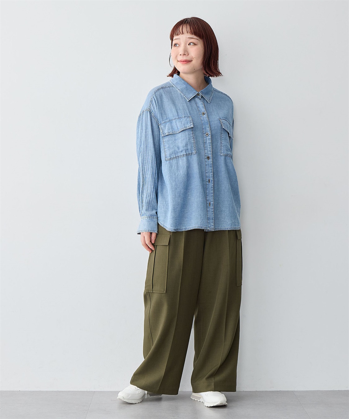 Life Style by cross marche 【anyfee/大きいサイズ】ツイルカーゴパンツ_sub_1