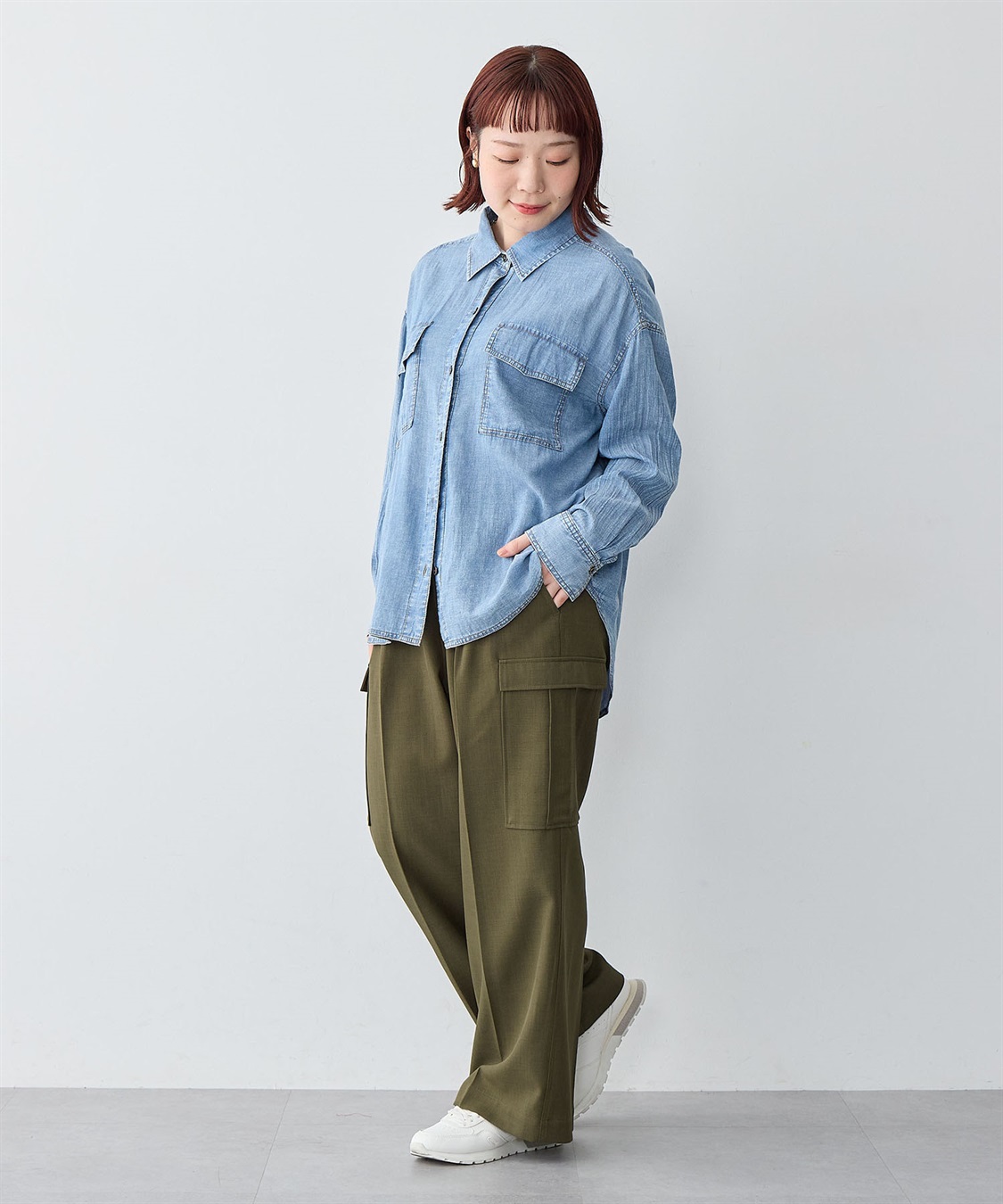 Life Style by cross marche 【anyfee/大きいサイズ】ツイルカーゴパンツ_sub_2