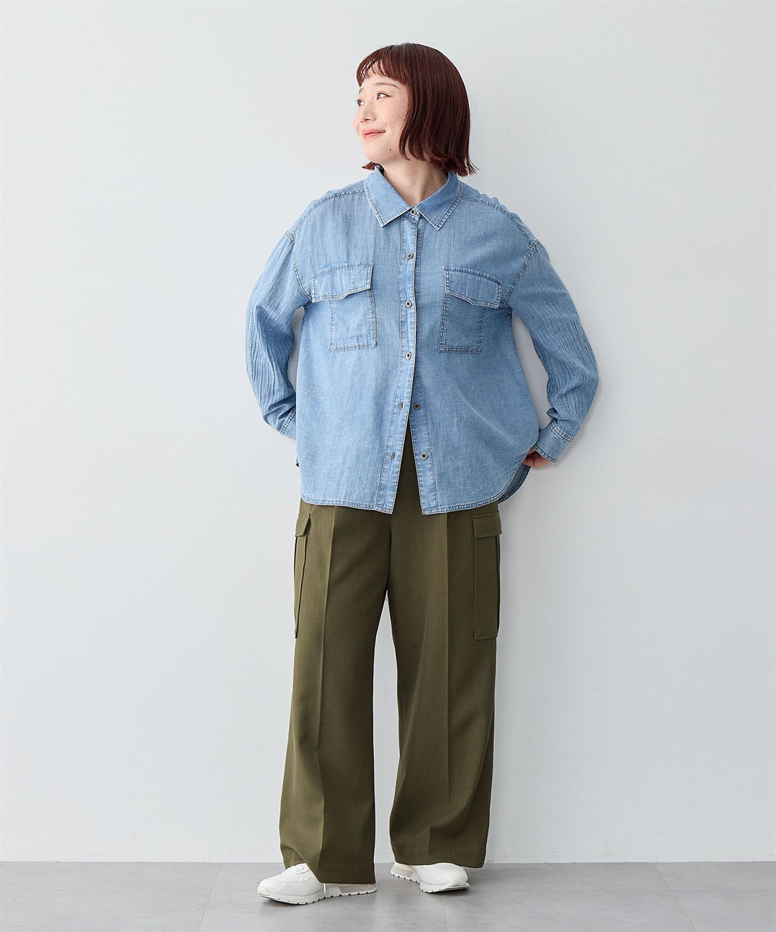 Life Style by cross marche 【anyfee/大きいサイズ】ツイルカーゴパンツ_sub_3